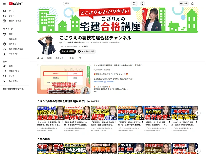 こざりえの裏技宅建合格ちゃんねる