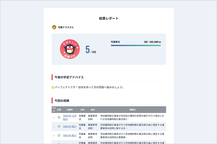 宅建テラス デイリードリル・キャプチャ